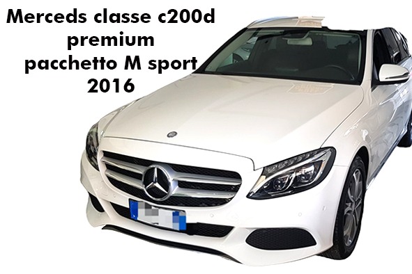 "Mercedes classe c 200 d Premium pacchetto M sport 2016 Full"