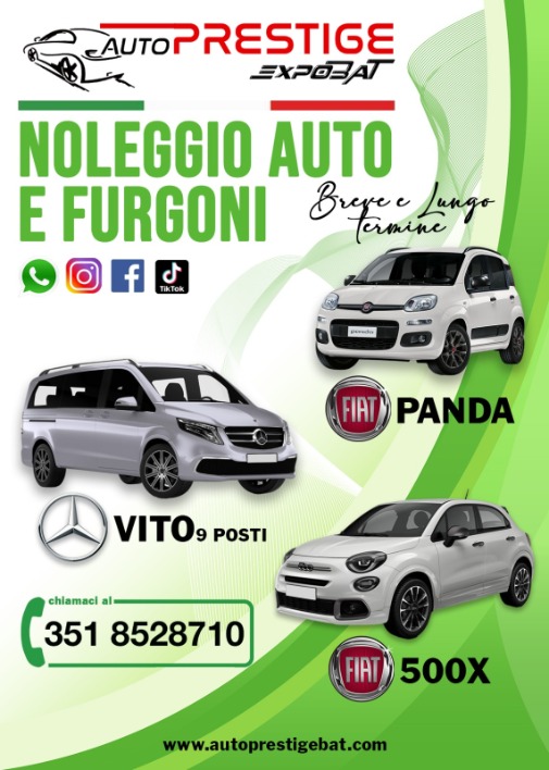 "Noleggio  Furgoni Mercedes Vito 9 posti"