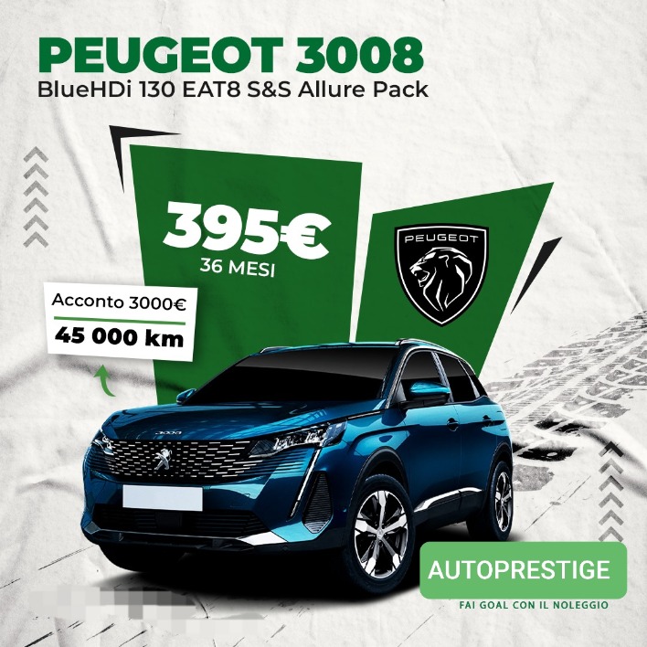 "PEUGEOT 3008 Blue HDI EAT8 S&S Allure Pack"