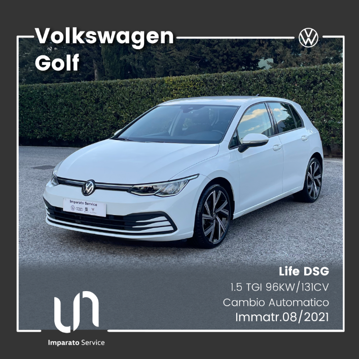 "Volkswagen Golf 1.5 TGI Life DSG 96KW\/131CV"