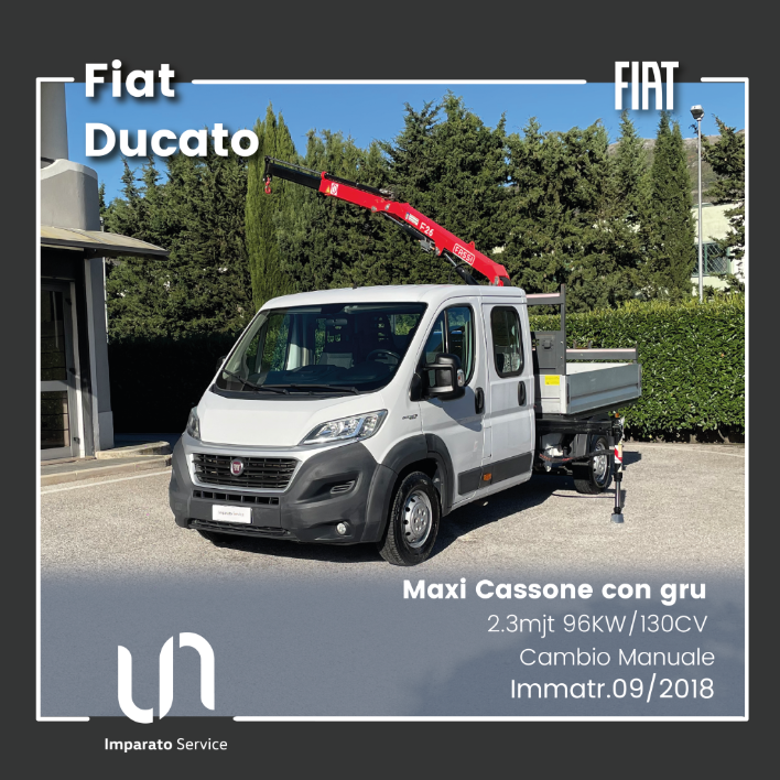 "Fiat Ducato Maxi 2.3mjt 96KW\/130CV Cassone con Gru"