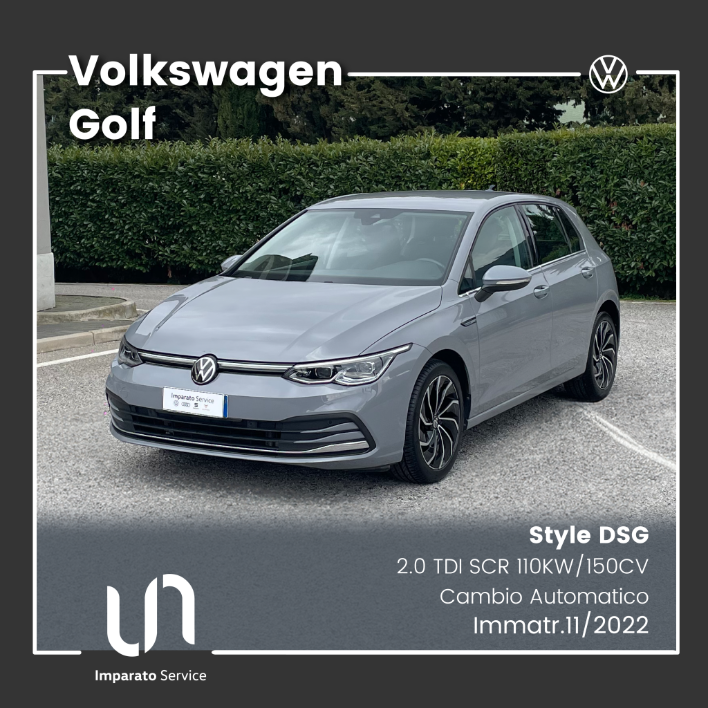 "Volkswagen Golf Style 2.0 TDI SCR DSG 110KW\/150CV"