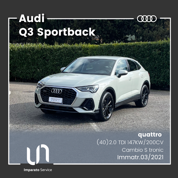 "Audi Q3 Sportback (40) 2.0 TDI S tronic quattro 147KW\/200CV"