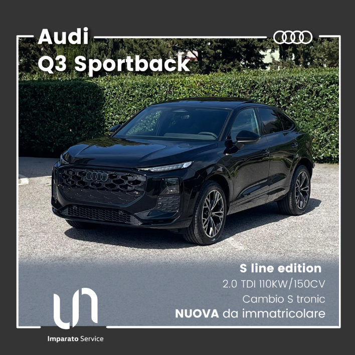 "Audi Q3 Sportback 2.0 TDI S line edition S tronic 110KW\/150CV"