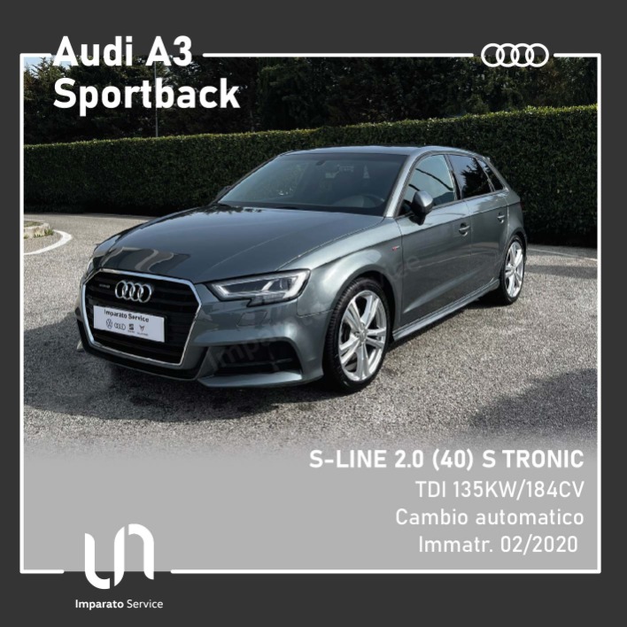 "Audi A3 SPORTBACK S-LINE 2.0 TDI 135KW\/184CV"