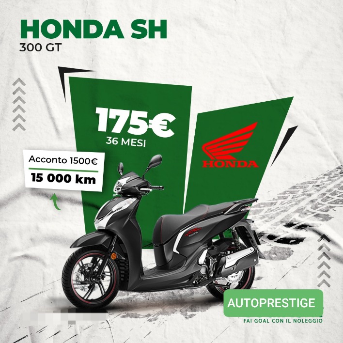 "HONDA SH 300 GT noleggio a lungo termine"