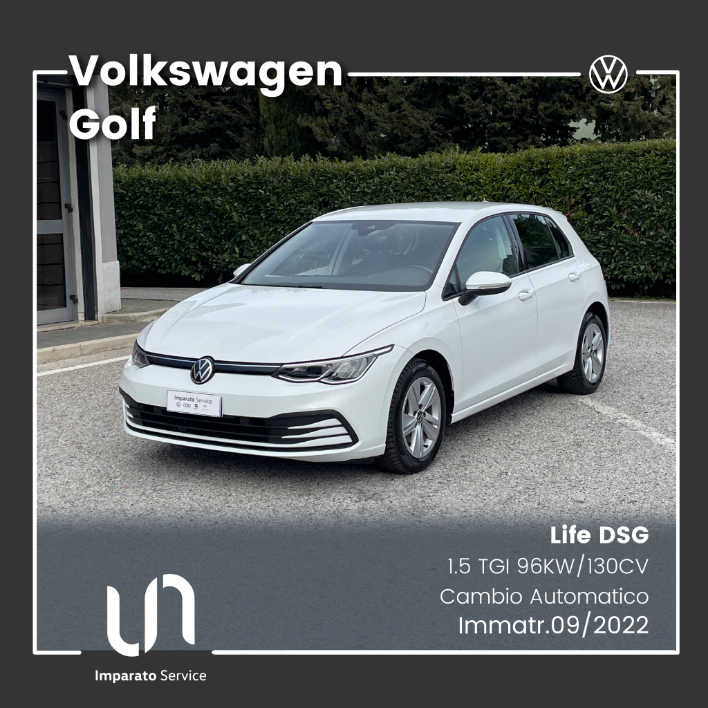 "Volkswagen Golf 1.5 TGI Life DSG 96KW\/130CV"