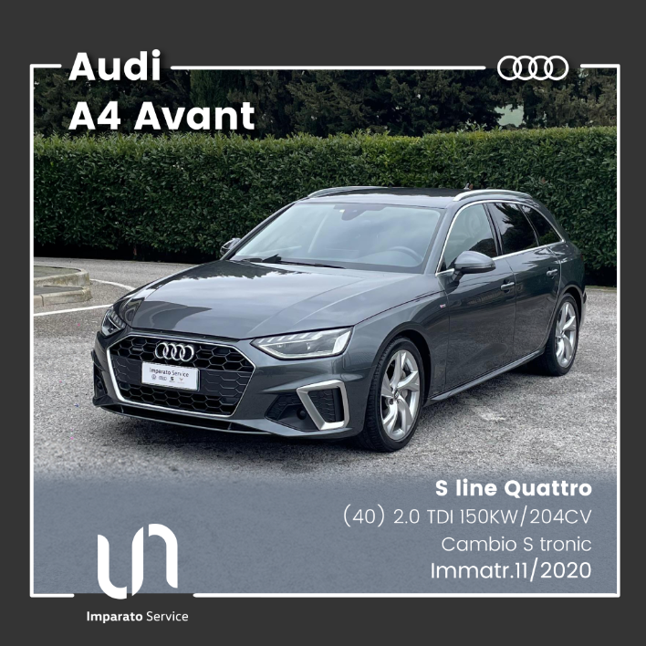 "Audi A4 Avant (40) 2.0 TDI S tronic Quattro S line 150KW\/204CV"