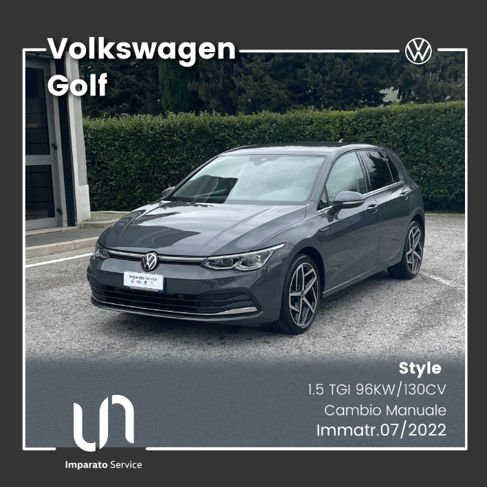 "Volkswagen Golf Style 1.5 TGI 96KW\/130CV"