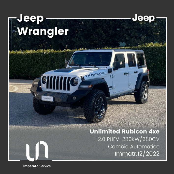 "Jeep Wrangler 4p Unlimited 2.0 PHEV 4xe Rubicon 280KW\/380CV"