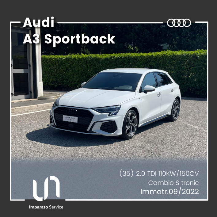 "Audi A3 Sportback (35) 2.0 TDI S tronic 110KW\/150CV"